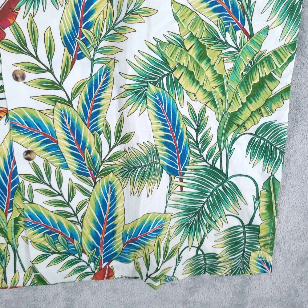 Tori Richard Uniform Hawaiian Shirt Mens Large Hawaiian Aloha Camp Resort Cruise